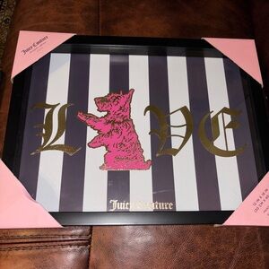 Juicy Couture Pink and Gold Wall Decor